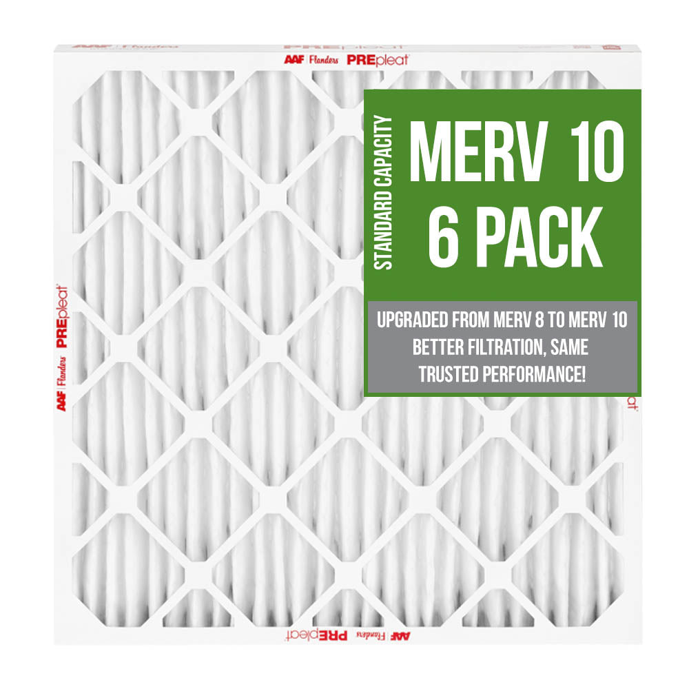 18x24x4 AAF Flanders PREpleat LPD MERV 10 Standard Capacity 80055.041824 (6 Filters)