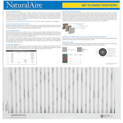 18x24x1 NaturalAire Healthy Ultra MERV 13 Filters (12 pack)