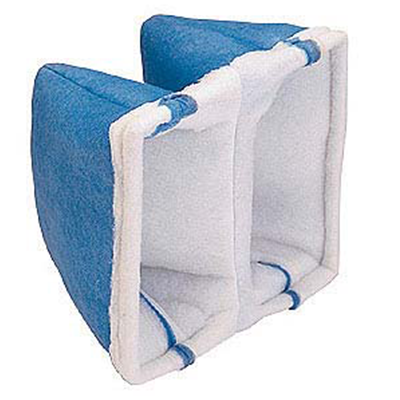 Koch Duo-Pak 40 2-Ply MERV 8 two-pocket extended-surface synthetic filter with self-sealing 9-gauge wire frame for holding frames and side-access housings
