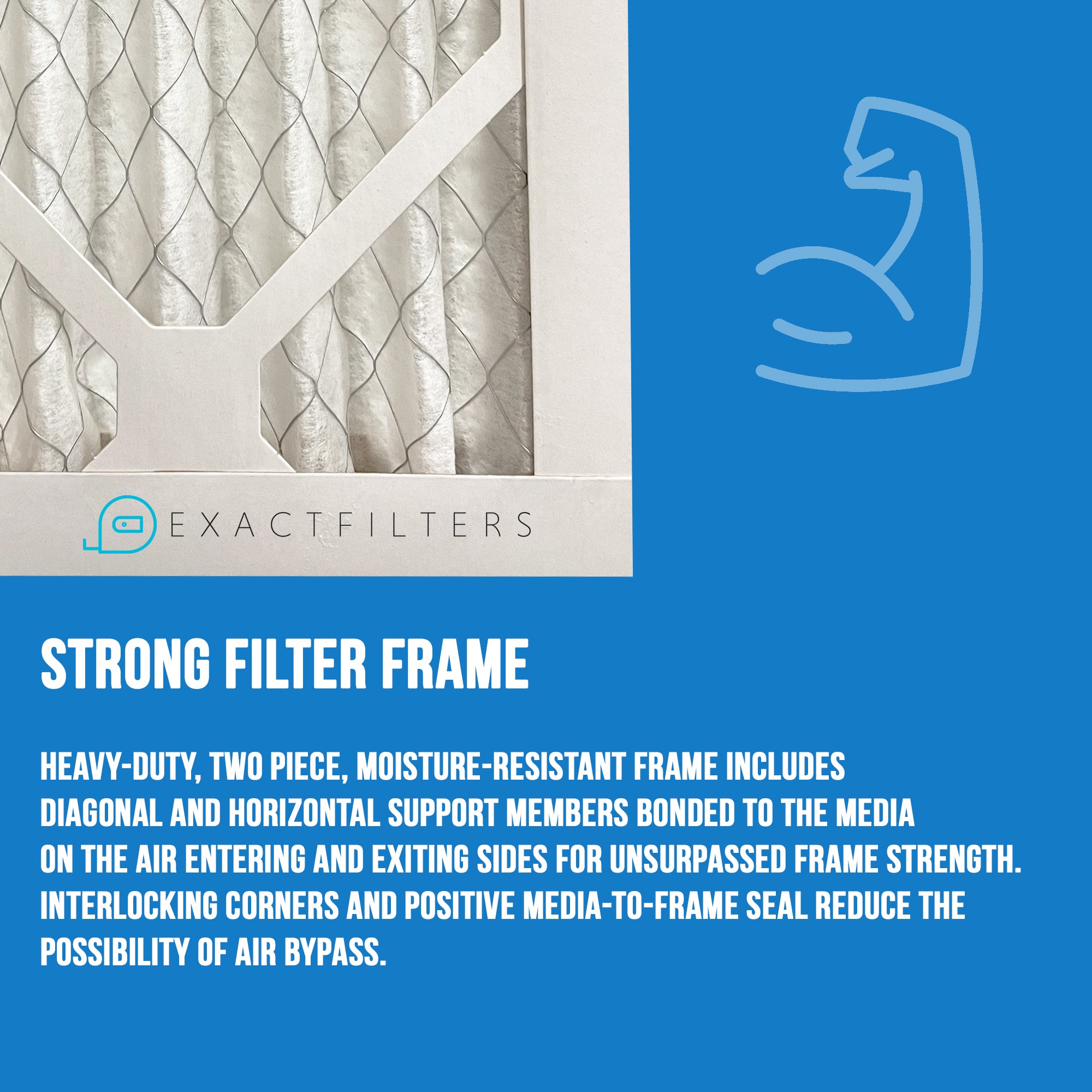 14x6x1 Exact Filters Pleated MERV 8 (12 pack)