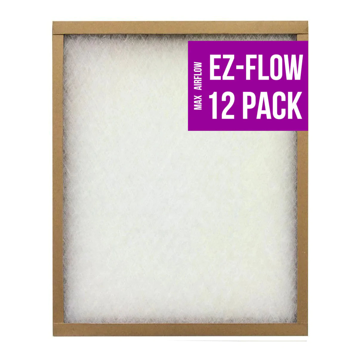 Custom Size EZ Flow Fiberglass Air Filters 12 pack
