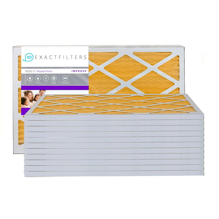 35-1/8x14x1 Exact Pleated MERV 11 Filters (12 pack)