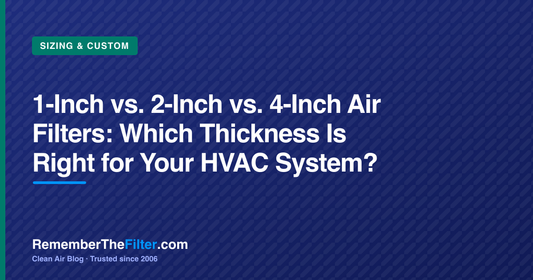 1-Inch vs. 2-Inch vs. 4-Inch Air Filters: Which Thickness Is Right for Your HVAC System?