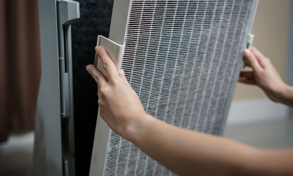 which way does air filter go in hvac