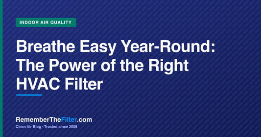 Breathe Easy Year-Round: The Power of the Right HVAC Filter