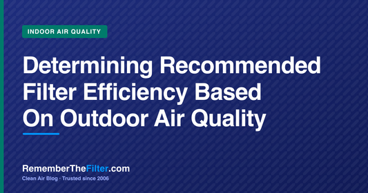 Determining Recommended Filter Efficiency Based On Outdoor Air Quality