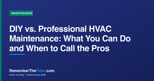 DIY vs. Professional HVAC Maintenance: What You Can Do and When to Call the Pros