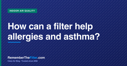 How can a filter help allergies and asthma?