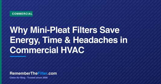 Why Mini-Pleat Filters Save Energy, Time & Headaches in Commercial HVAC