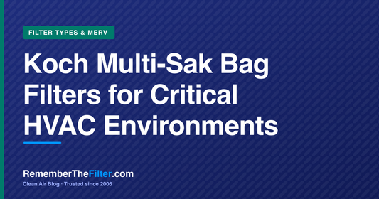 Koch Multi-Sak Bag Filters for Critical HVAC Environments