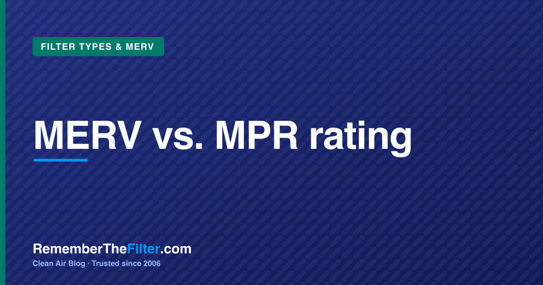 MERV vs. MPR rating