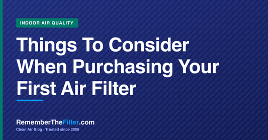 Things To Consider When Purchasing Your First Air Filter