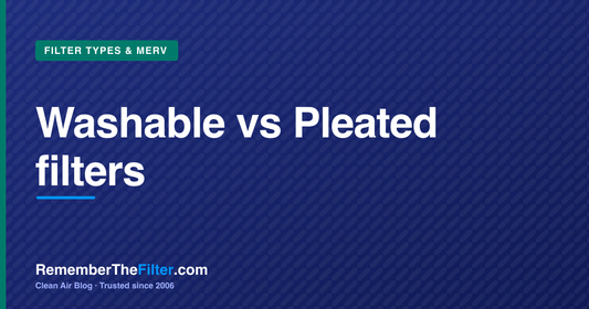 Washable vs Pleated filters