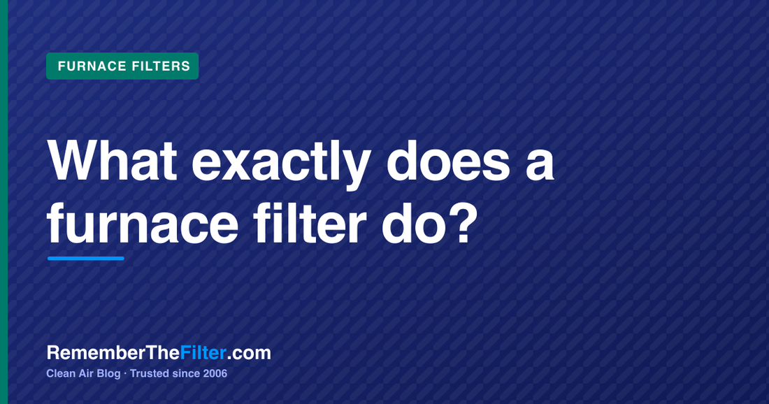 What exactly does a furnace filter do?