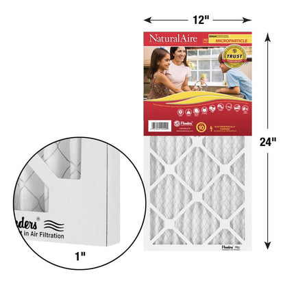12x24x1 NaturalAire Microparticle MERV 10 (12 Filters)