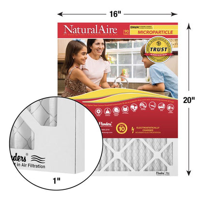 16x20x1 NaturalAire Microparticle MERV 10 (12 Filters)