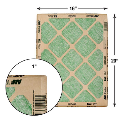 16x20x1 Flanders Nested Glass EZ-Green Filter (24 Filters)