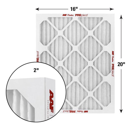 16x20x2 AAF Flanders PREpleat LPD MERV 10 Standard Capacity (12 Filters)