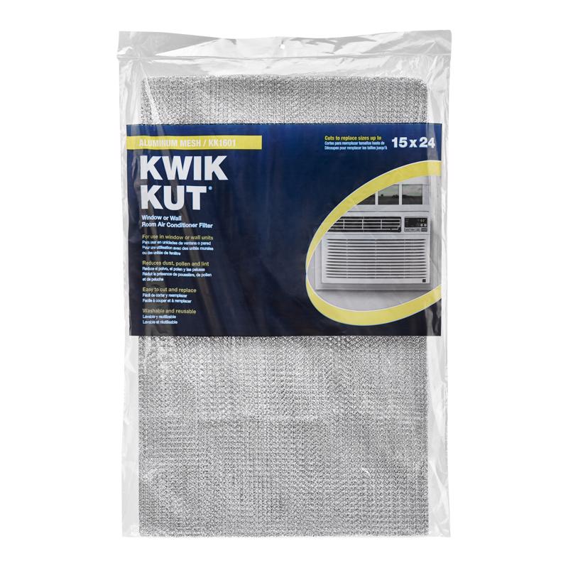 15 x 24 x 1/4 Naturalaire Expanded Aluminum Kwik Kut Filters KK1601 (24 filters)