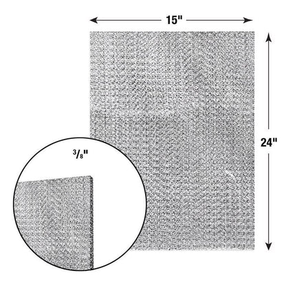 15 x 24 x 1/4 Naturalaire Expanded Aluminum Kwik Kut Filters KK1601 (24 filters)