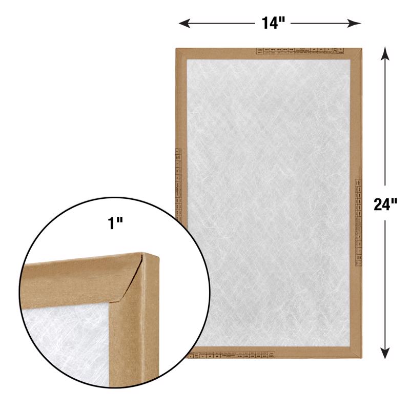 14x24x1 Flanders EZ Flow Fiberglass MERV 1-4 Filter (12 Filters)