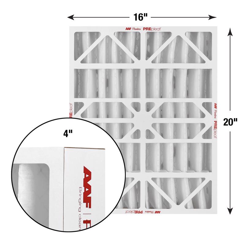 16x20x4 AAF Flanders PREpleat LPD MERV 8 Standard Capacity (6 Filters)