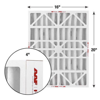 16x20x4 AAF Flanders PREpleat LPD MERV 8 Standard Capacity (6 Filters)