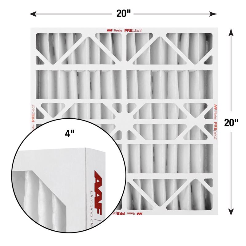 20x20x4 AAF Flanders PREpleat LPD MERV 10 Standard Capacity (6 Filters)