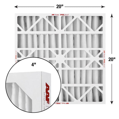 20x20x4 AAF Flanders PREpleat LPD MERV 10 Standard Capacity (6 Filters)