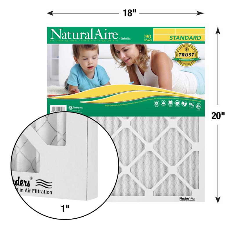 18x20x1 NaturalAire Standard MERV 8 (12 Filters)