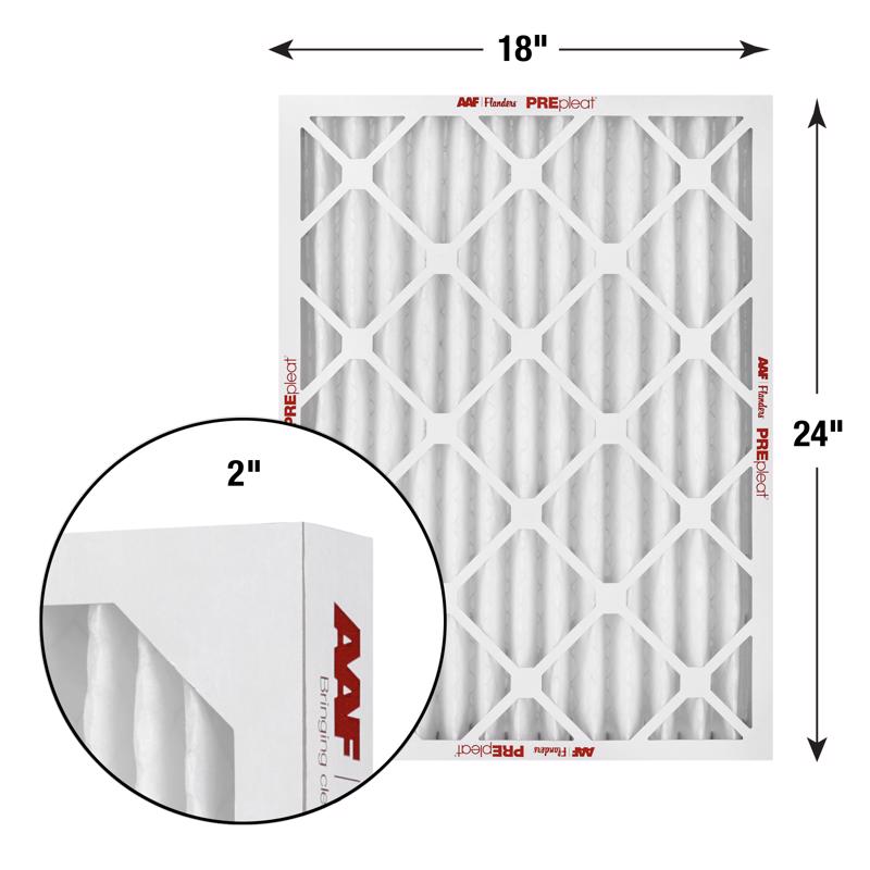 18x24x2 AAF Flanders PREpleat LPD MERV 10 Standard Capacity (12 Filters)