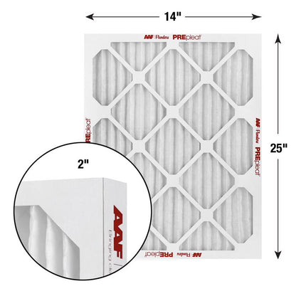 14x25x2 AAF Flanders PREpleat LPD MERV 10 Standard Capacity (12 Filters)