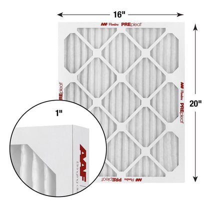 16x20x1 AAF Flanders PREpleat LPD MERV 10 Standard Capacity (12 Filters)
