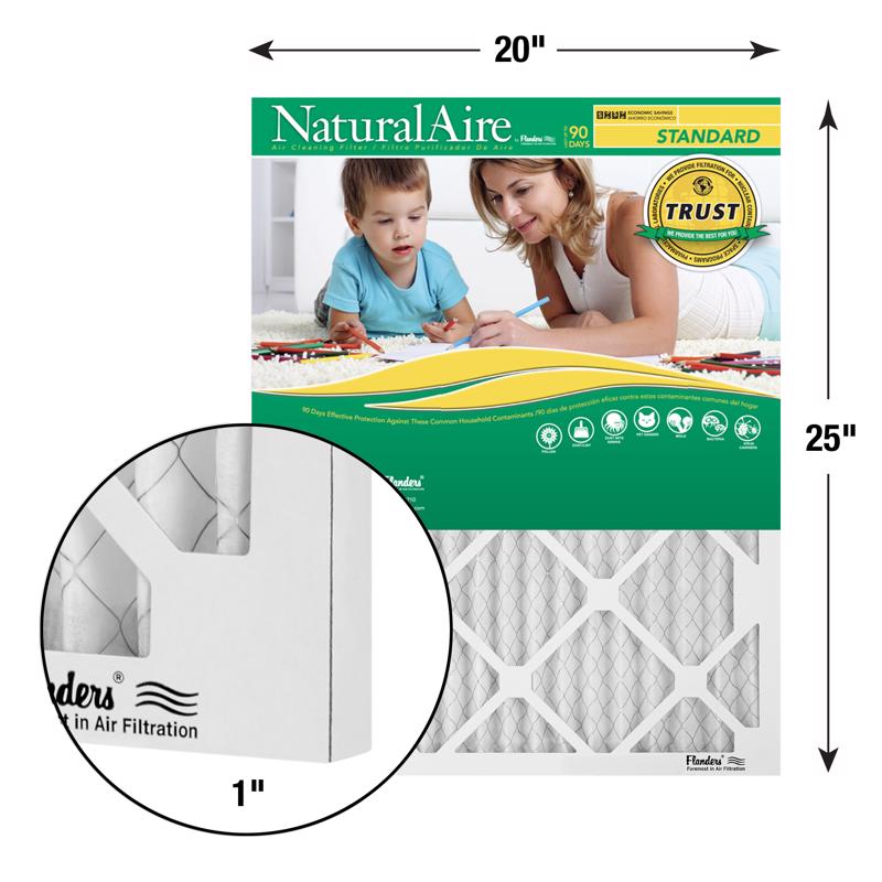 20x25x1 NaturalAire Standard MERV 8 (12 Filters)