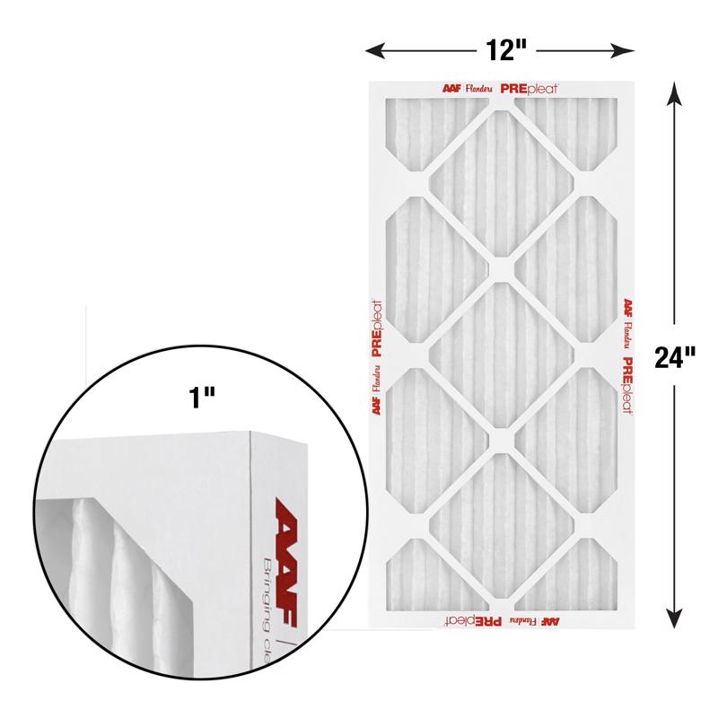 12x24x1 AAF Flanders PREpleat LPD MERV 10 Standard Capacity (12 Filters)