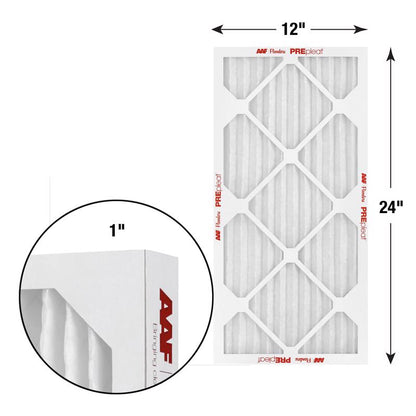 12x24x1 AAF Flanders PREpleat LPD MERV 10 Standard Capacity (12 Filters)