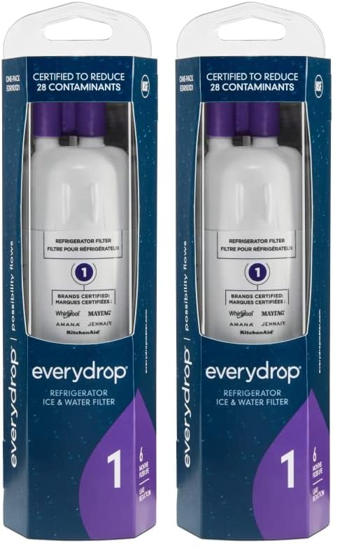 EveryDrop by Whirlpool Ice and Water Refrigerator Filter 1, EDR1RXD1, Purple
