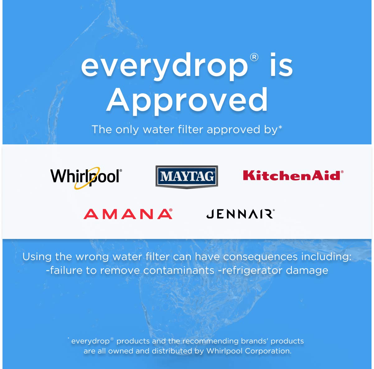 EveryDrop by Whirlpool Ice and Water Refrigerator Filter 5, EDR5RXD1
