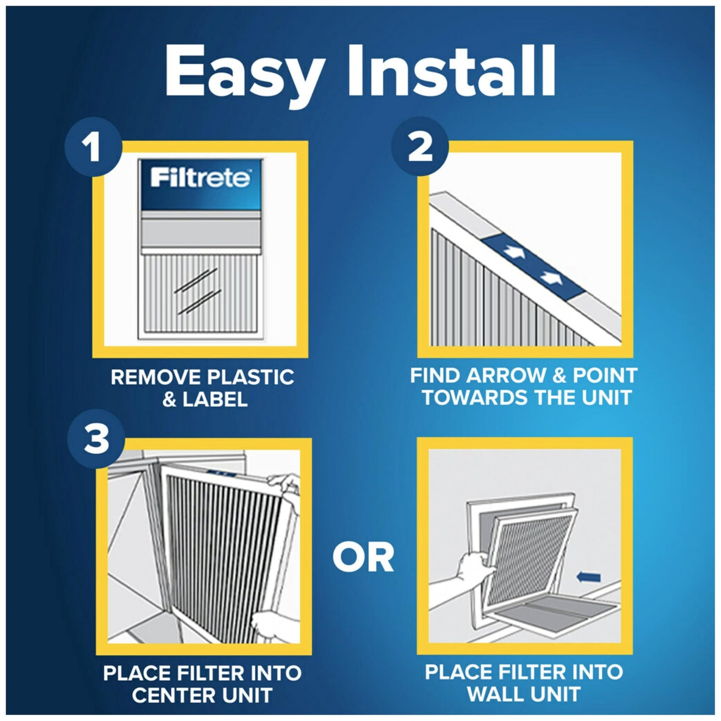 Filtrete AC Furnace Air Filter, MERV 12, MPR 1500, CERTIFIED asthma & allergy friendly, 3 Month Pleated 1-Inch Electrostatic Air Cleaning Filter, 2-Pack