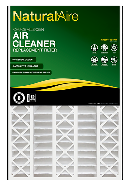 16x25x5 NaturalAire Choice Allergen MERV 8 (2 Filters)