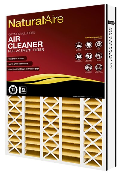 20x25x5 NaturalAire Optimum Allergen MERV 11 (2 Filters)