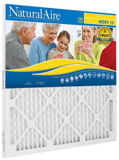 20x25x1 NaturalAire Healthy Ultra MERV 13 Filters (12 pack)