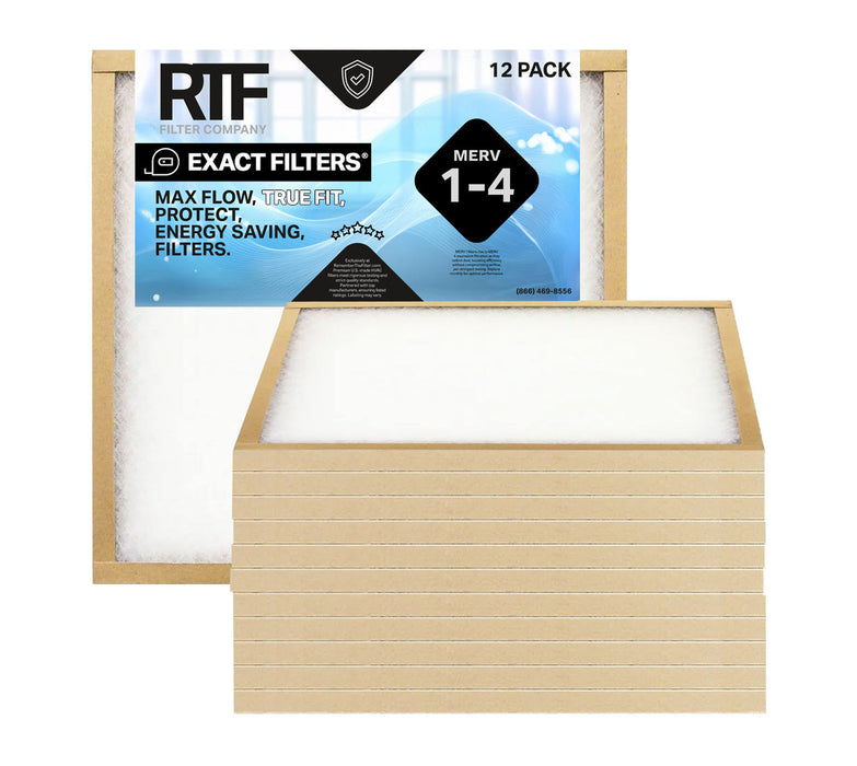 12x15x1 Exact Filters Fiberglass MERV 1-4 (12 pack)