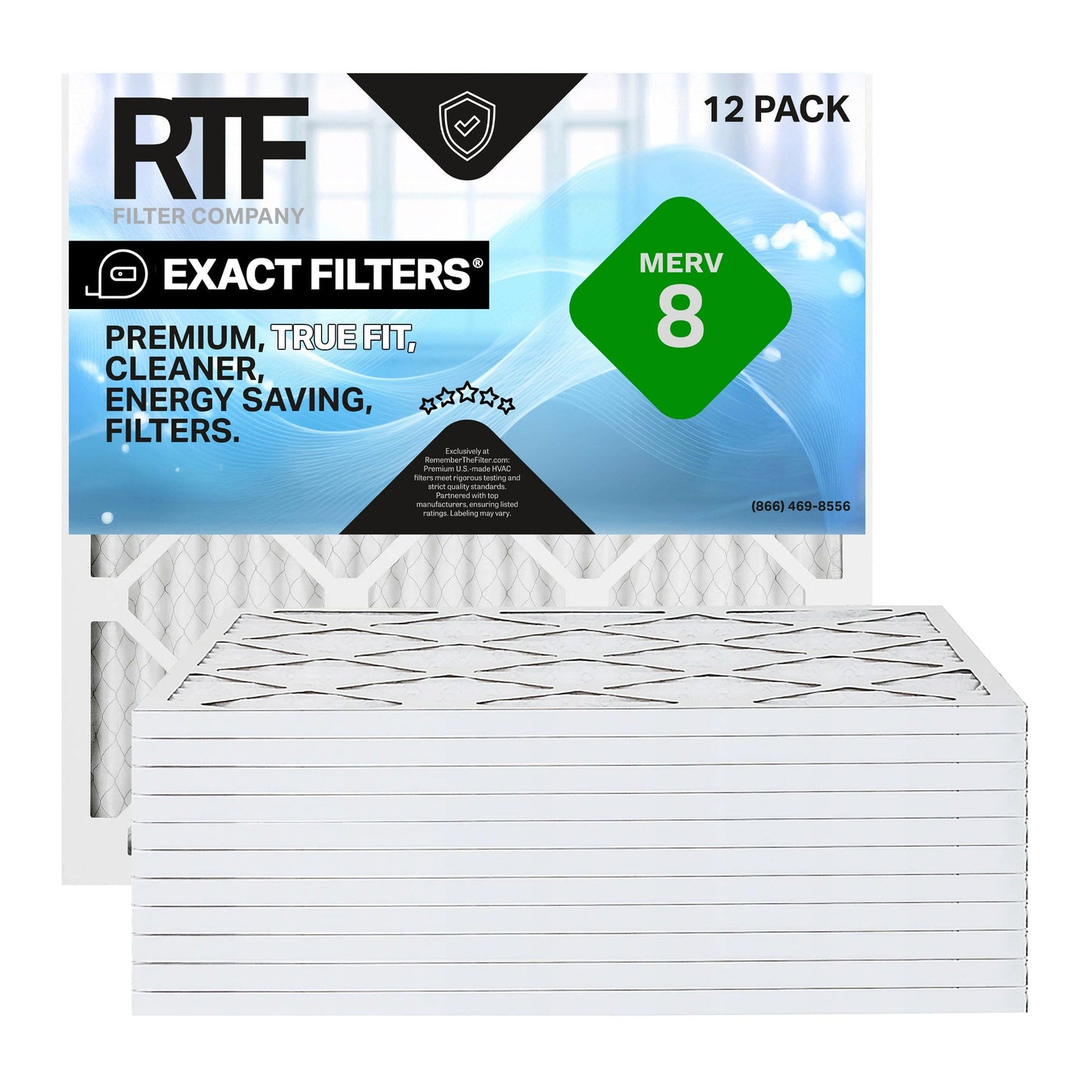 12x27x1 Exact Filters Pleated MERV 8 (12 pack)
