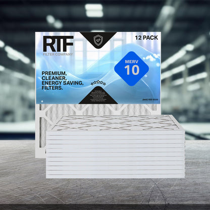 MERV 10 Pleated Air Filters (12 Pack)