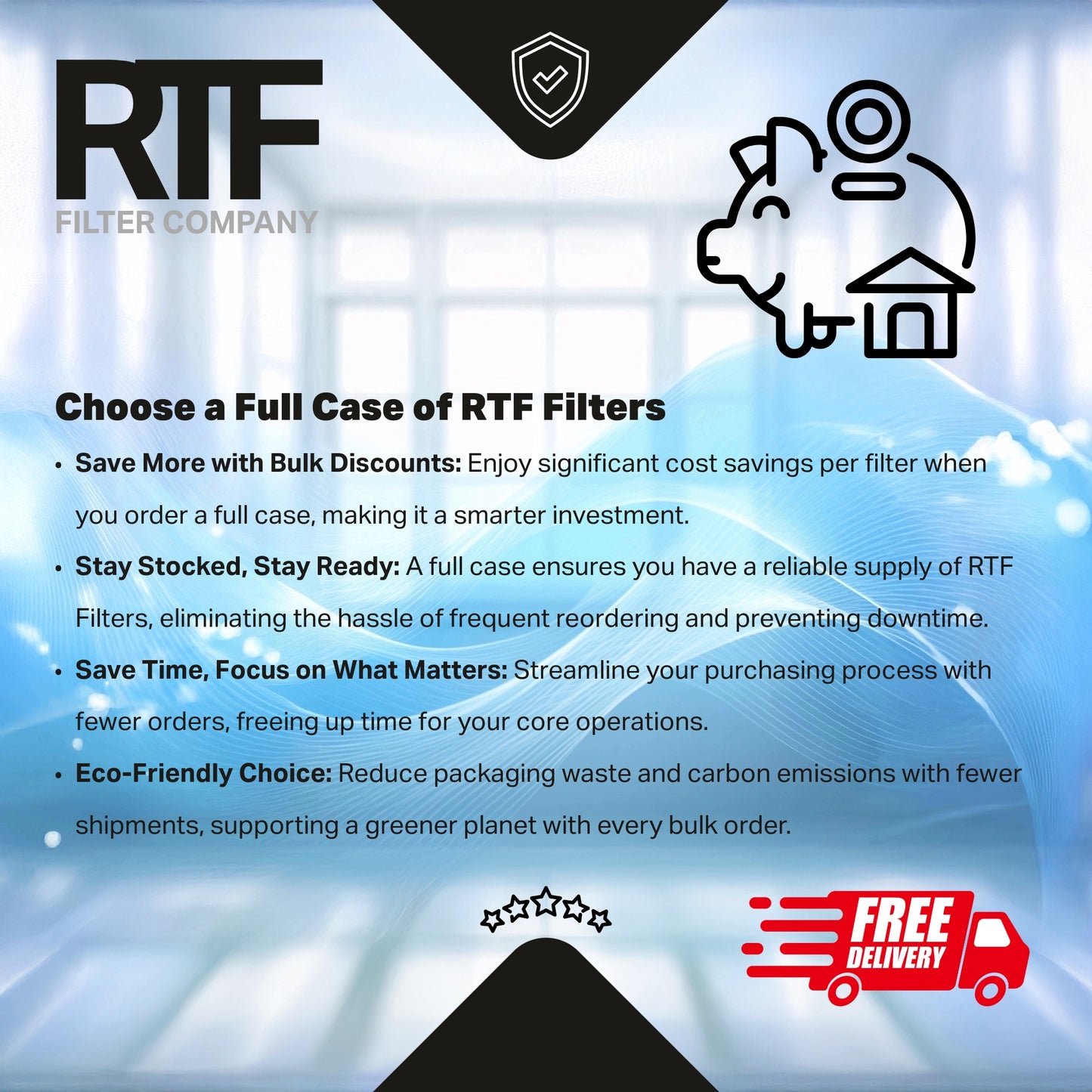 MERV 10 Pleated Air Filters (12 Pack)