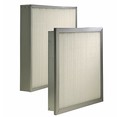 Koch MicroMAX FM Single Header 24x24x4 MERV 13 galvanized metal frame 4-inch minipleat filter