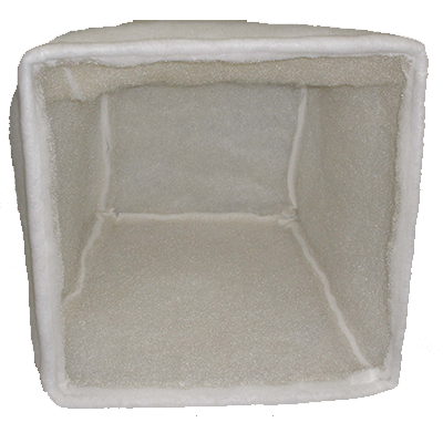 Koch SprayStop Universal Cube HE High Efficiency one-pocket overspray collection cube with Self-Seal header, for liquid or powder paint booths, NESHAP/MACT compliant per Koch SS-UCHC