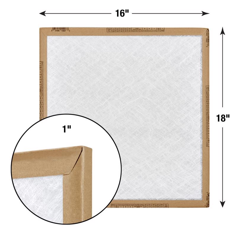 16x18x1 Flanders EZ Flow Fiberglass MERV 1-4 Filter (12 Filters)