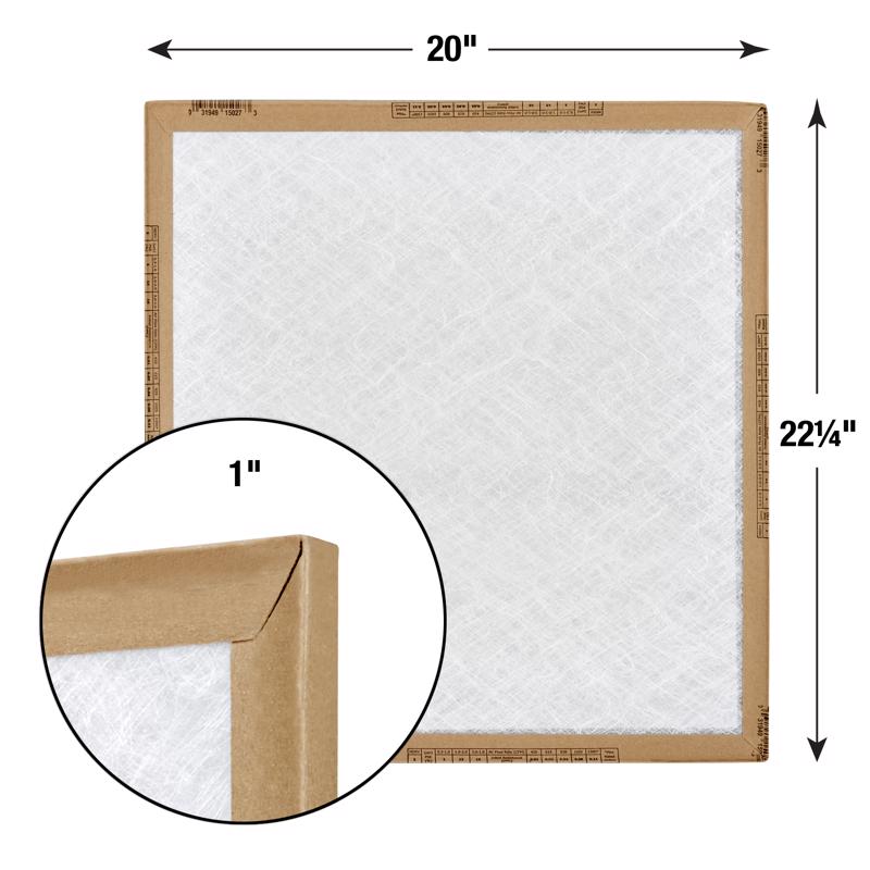 20x22-1/4x1 Flanders EZ Flow Fiberglass MERV 1-4 Filter (12 Filters)